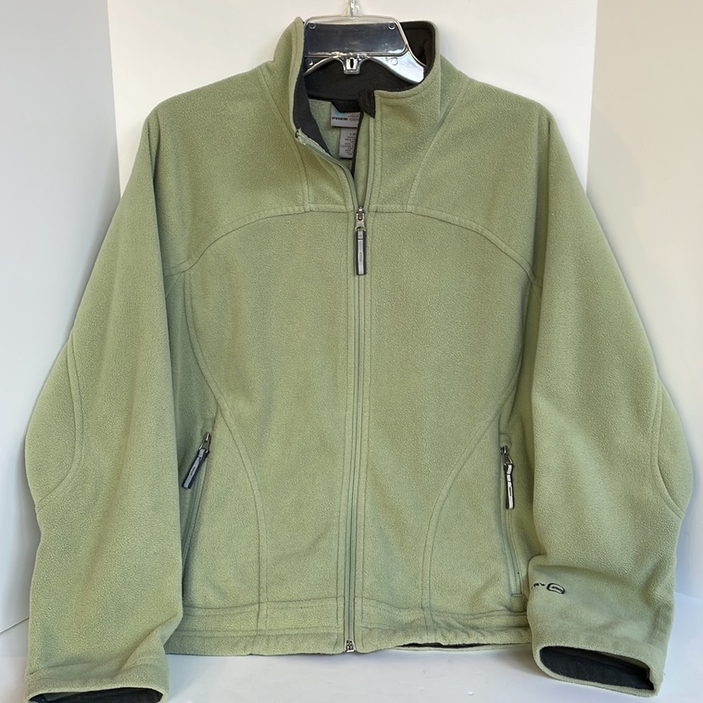 Free Country mock neck zip front fleece jacket size Large